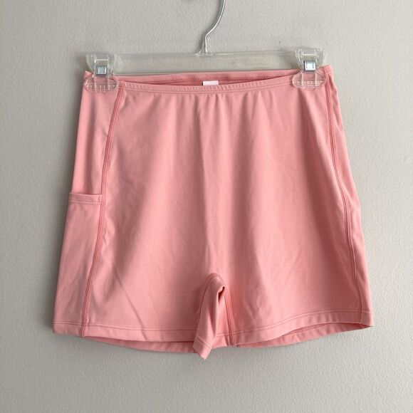 Halara Biker Shorts Womens Small Pink Side Pocket 3” Yoga Gym Running Workout - Picture 1 of 8